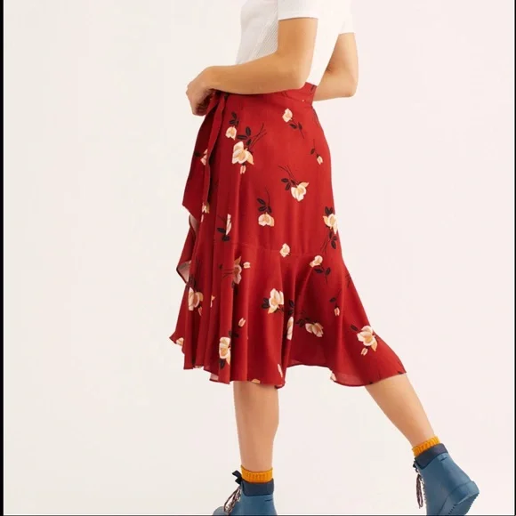 free people wrap skirt - Picture 2 of 2